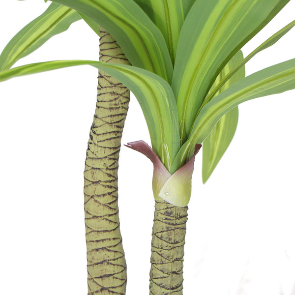 Artificial Multi Head Dracaena Tree With Mixed Green Leaves (Real Touch) 130cm — gallery image 6