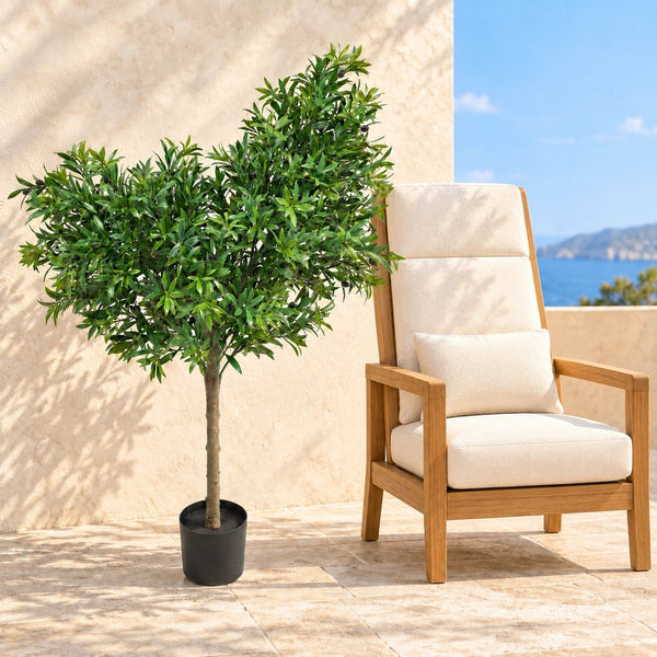 Artificial Olive Tree 130cm - UV Resistant Mediterranean Plant — gallery image 7