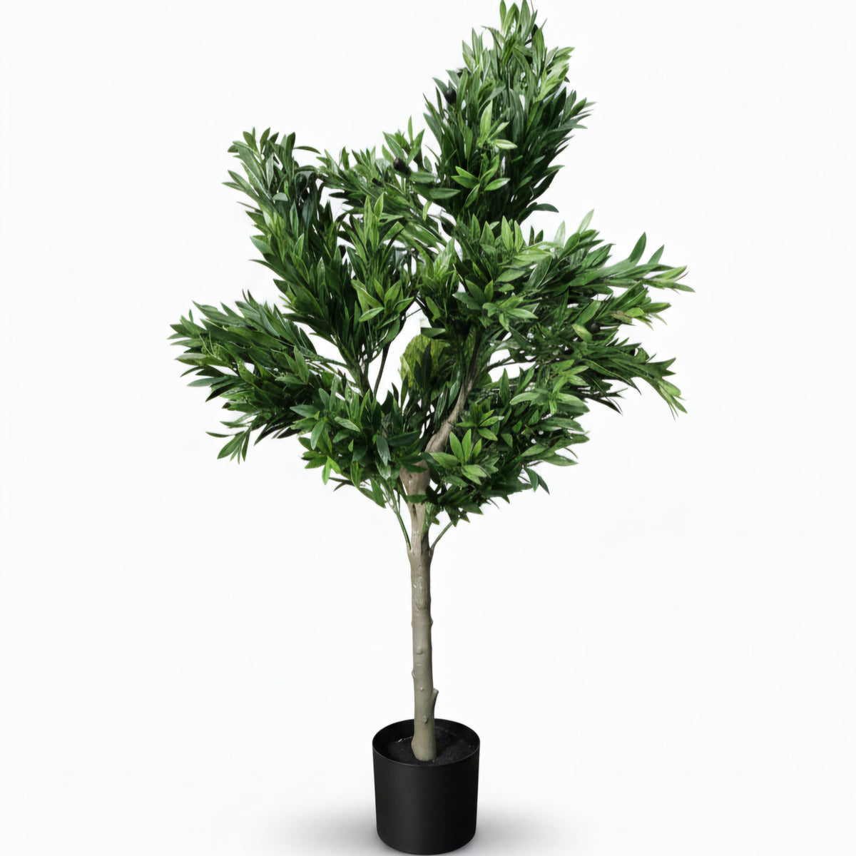 Artificial Olive Tree 130cm - UV Resistant Mediterranean Plant — gallery image