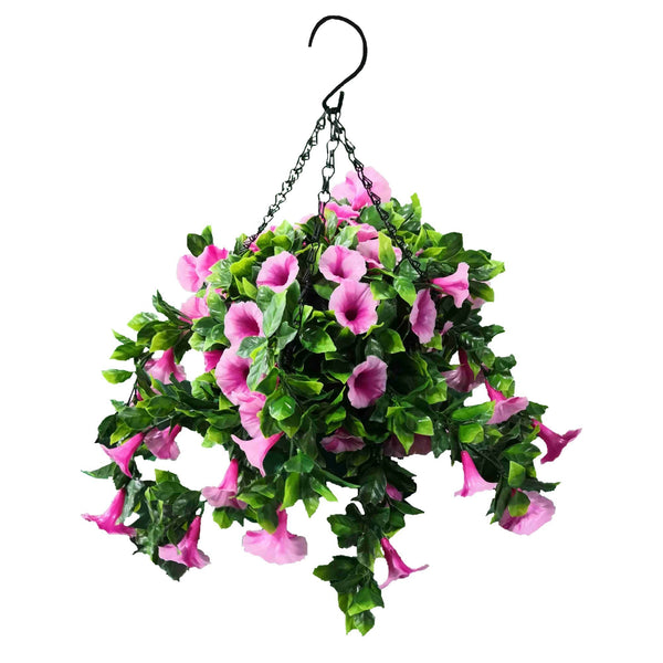 Artificial Petunia Hanging Basket UV Resistant 28cm - image 1