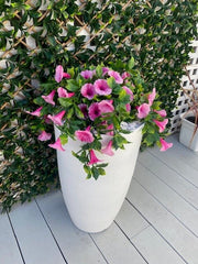 Artificial Petunia Hanging Basket UV Resistant 28cm