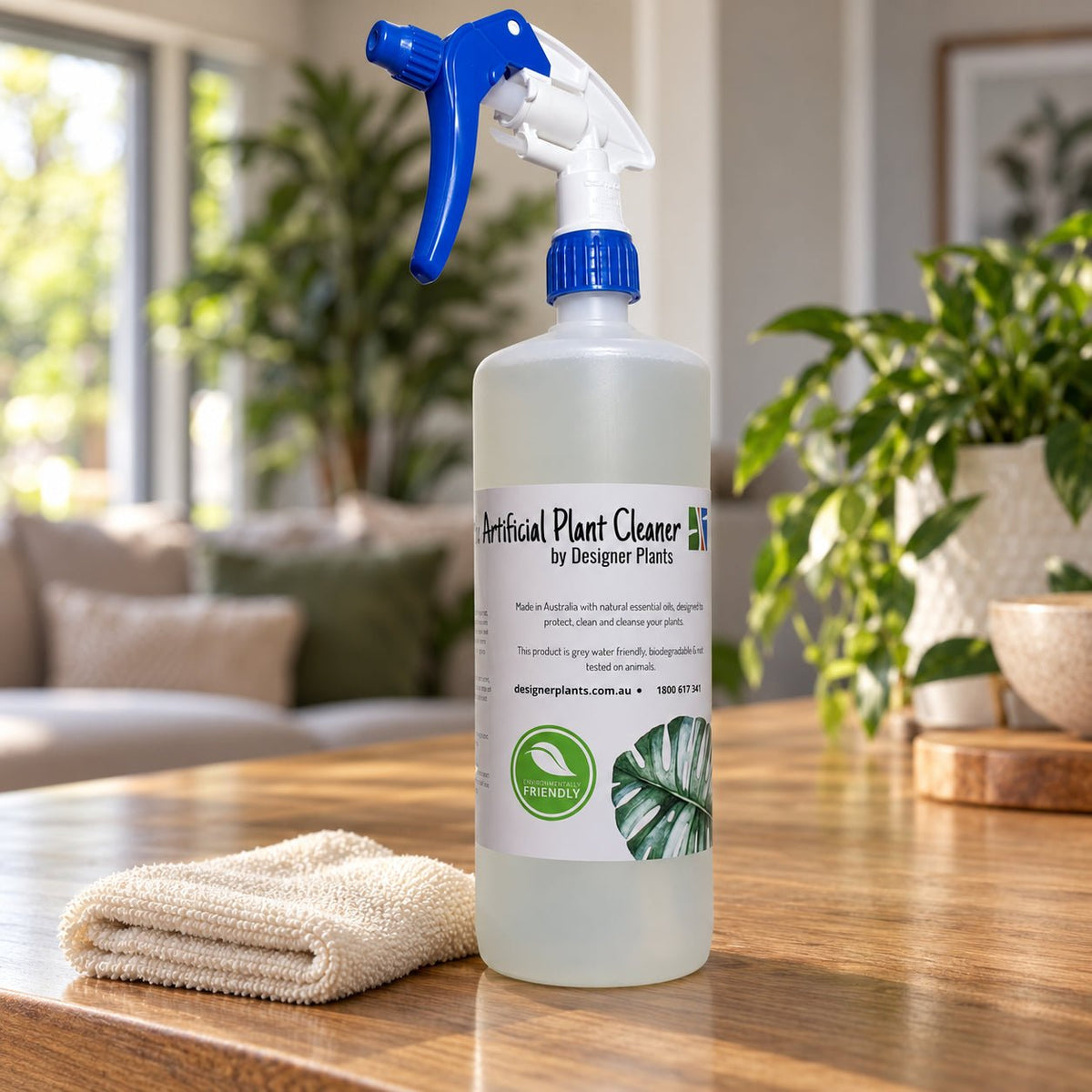 Artificial Plant Cleaner Spray 1L | Eco & Home-Safe Formula Aussie Made - Designer Vertical Gardens artificial vertical garden plants Installation Equipment