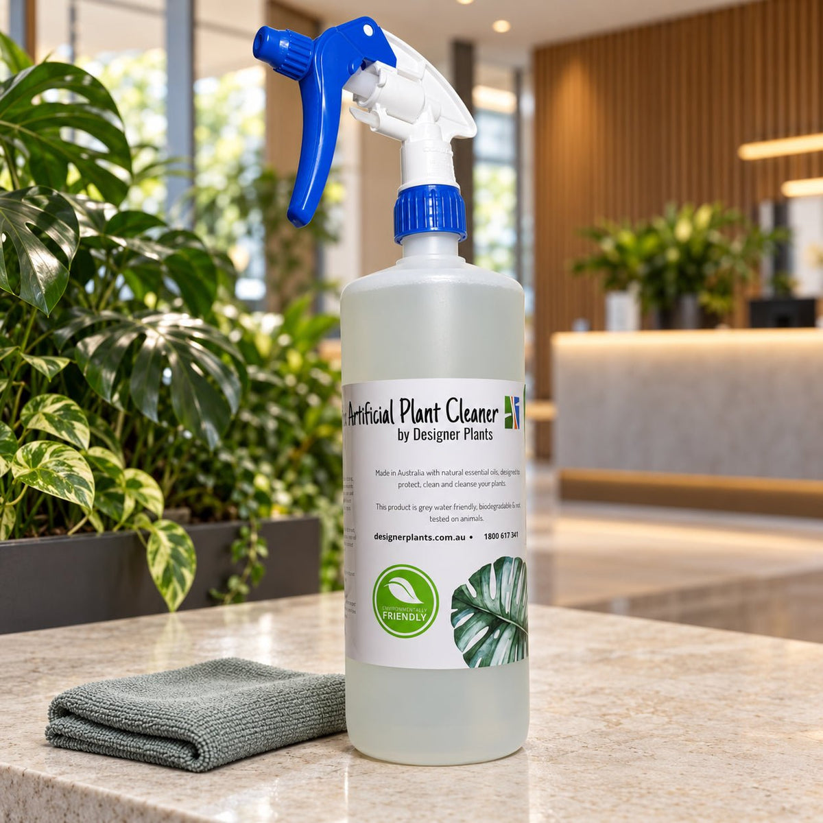Artificial Plant Cleaner Spray 1L | Eco & Home-Safe Formula Aussie Made - Designer Vertical Gardens artificial vertical garden plants Installation Equipment