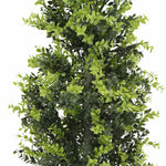 Artificial green bush on a white background