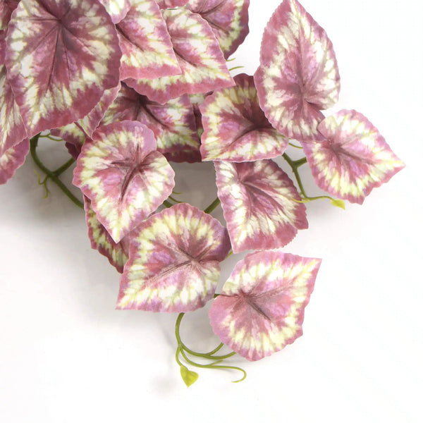Artificial Red Variegated Hanging Tropical Ginger Plant 45cm — gallery image 3