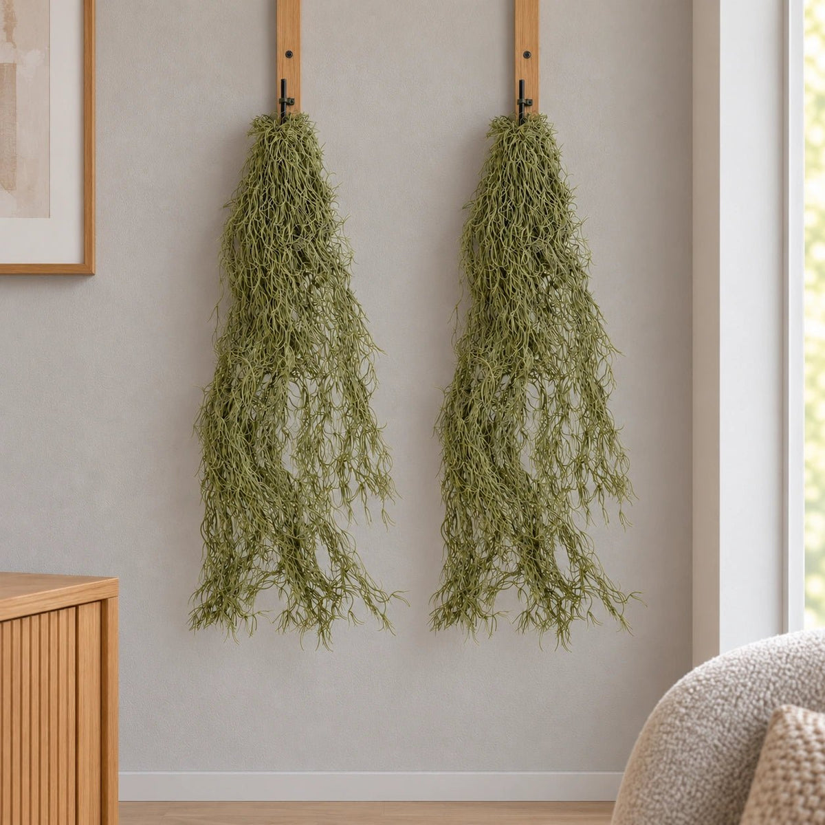Artificial Spanish Moss Hanging Plant 80cm | Old Man’s Beard - Designer Vertical Gardens Artificial Plants Hanging