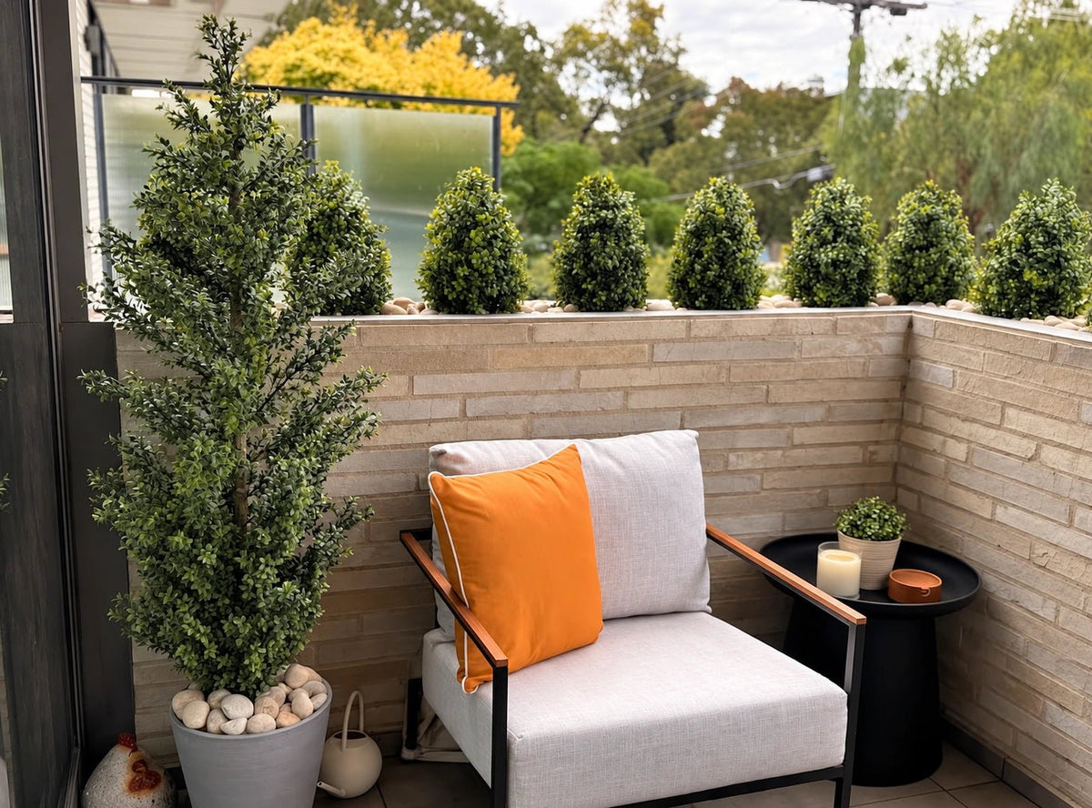 Artificial Topiary with Ground Spike 75cm x 40cm - UV Protected Plant - Designer Vertical Gardens Artificial Plants artificial shrubs