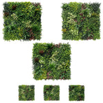 Artificial Vertical Garden 3 Panel Set (3 SQM) - UV Resistant Living Wall - Designer Vertical Gardens artificial green wall australia artificial green wall installation