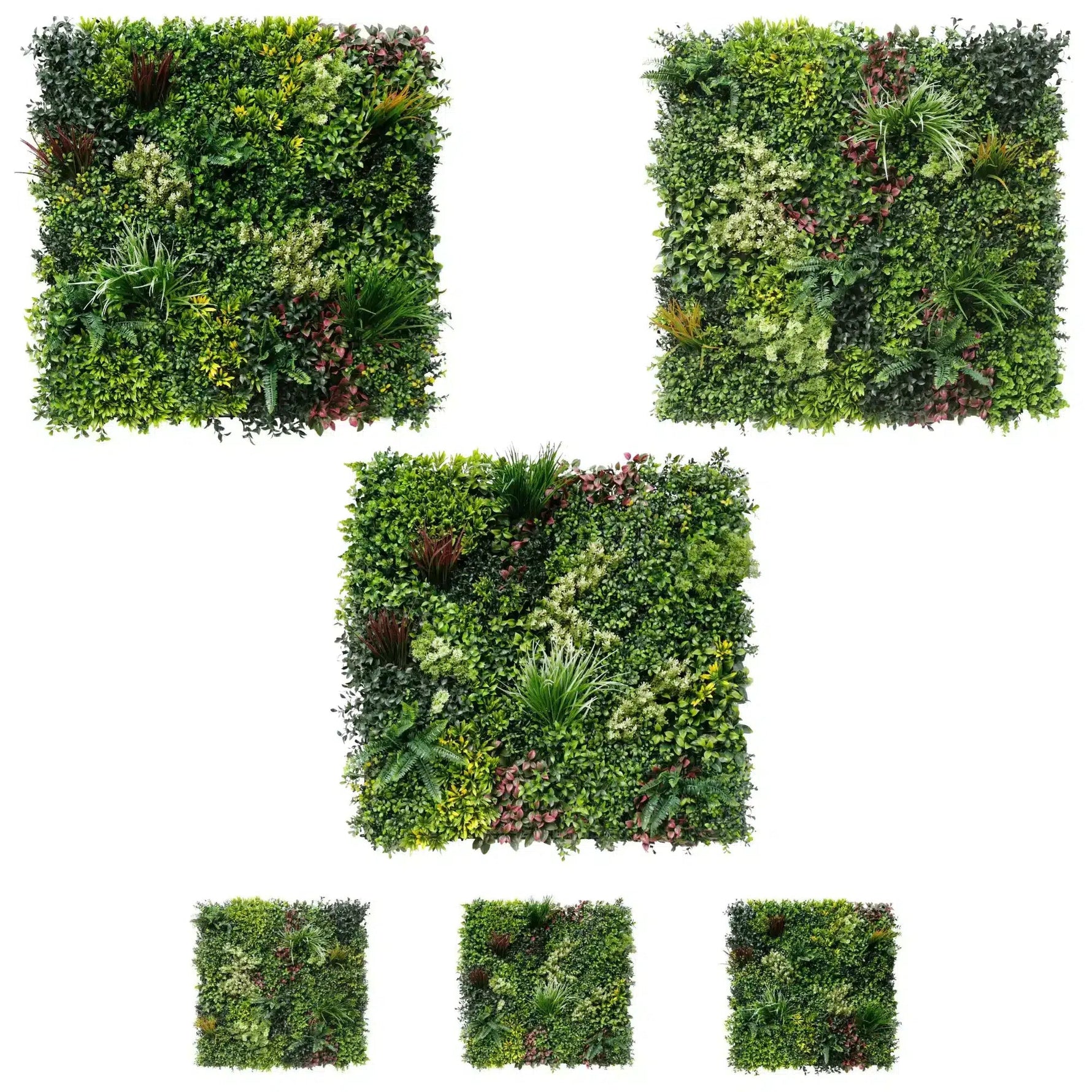 Artificial Vertical Garden 3 Panel Set (3 SQM) - UV Resistant Living Wall - Designer Vertical Gardens artificial green wall australia artificial green wall installation