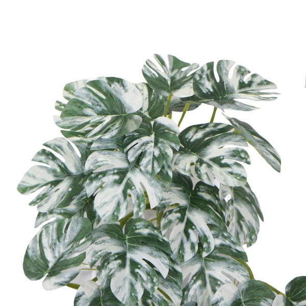 Artificial Hanging White & Green Monstera Albo Variegata 45cm — gallery image 3