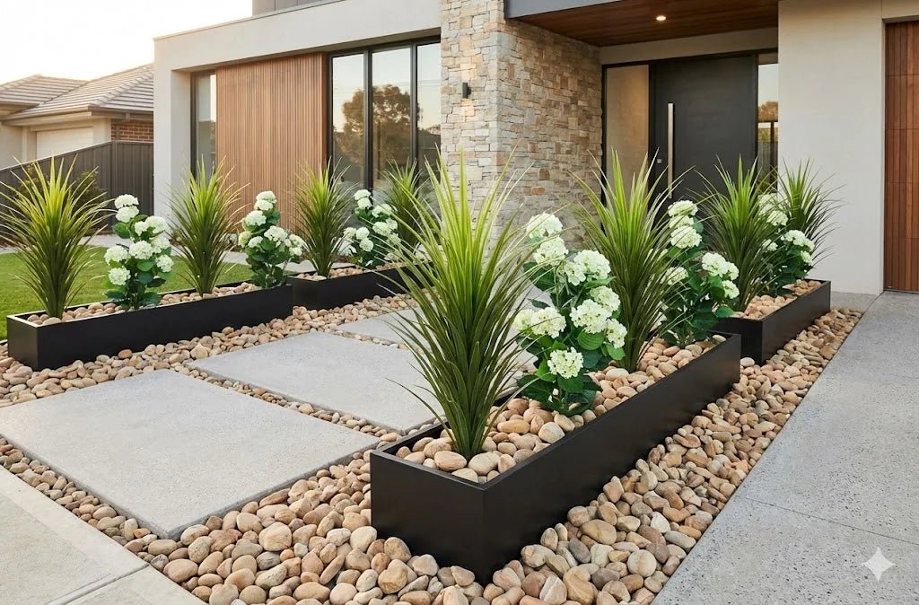 Artificial White Hydrangea Tree 90cm - UV Resistant Flowering Plant — UV resistant artificial plant