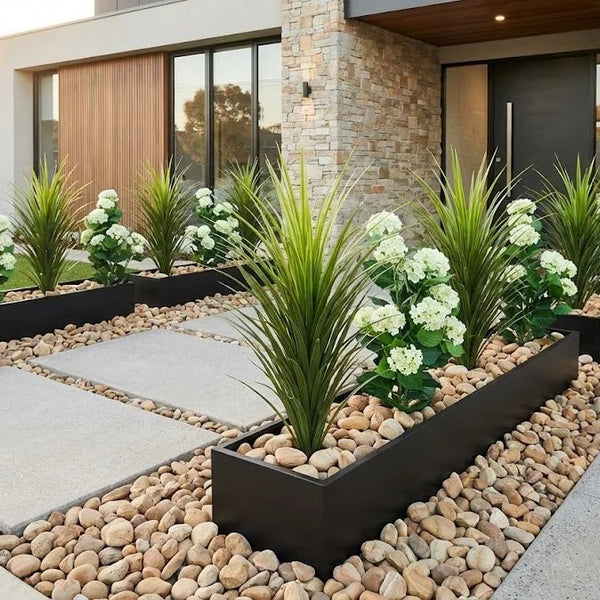 Artificial White Hydrangea Tree 90cm - UV Resistant Flowering Plant - image 3