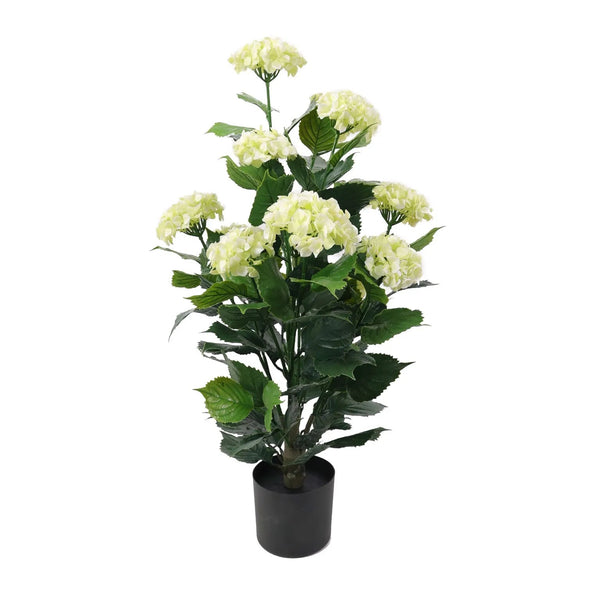 Artificial White Hydrangea Tree 90cm - UV Resistant Flowering Plant - image 1
