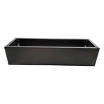 Black Metal Planter Medium - Designer Vertical Gardens artificial green wall sydney artificial vertical garden melbourne