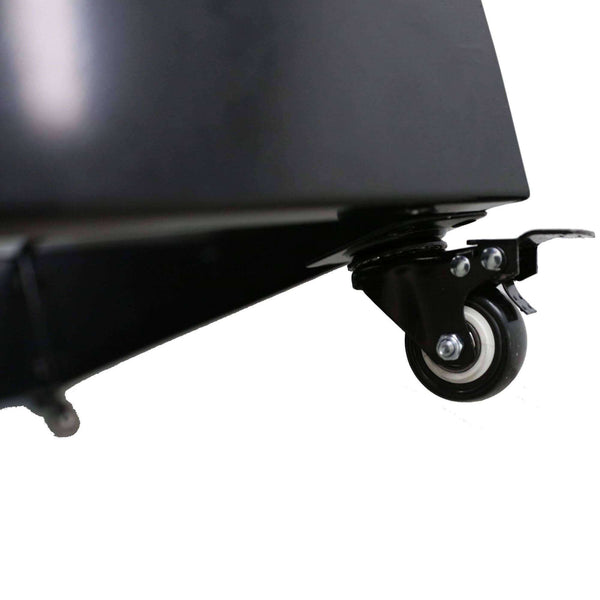 Black Metal Planter Medium + Wheels — gallery image 3