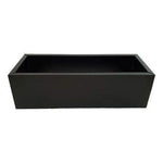 Black Metal Planter Small - Designer Vertical Gardens artificial green wall sydney artificial vertical garden melbourne