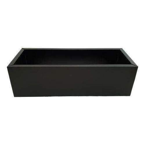 Black Metal Planter Small - Designer Vertical Gardens artificial green wall sydney artificial vertical garden melbourne