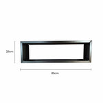 Rectangular metal frame with dimensions on a white background