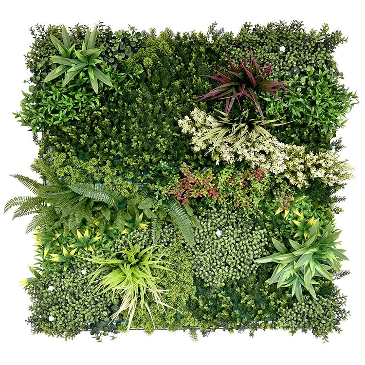 Blossom Tapestry artificial green wall panel 1m x 1m, front
