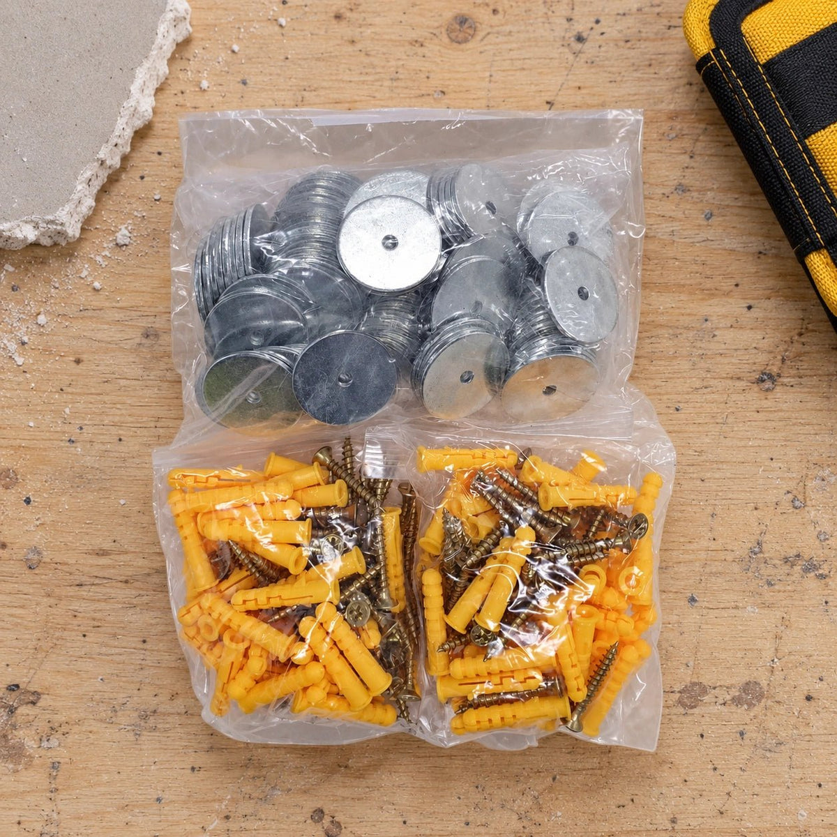 Bulk Screw, Washer & Plug Kit (Timber, Drywall And Plaster) 100 Pack — gallery image