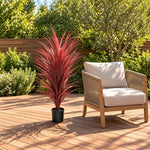 Burgundy Bliss Yucca Grass 115cm UV and Weather Resistant - Designer Vertical Gardens Artificial Shrubs and Small plants Dracena & Artificial Yucca