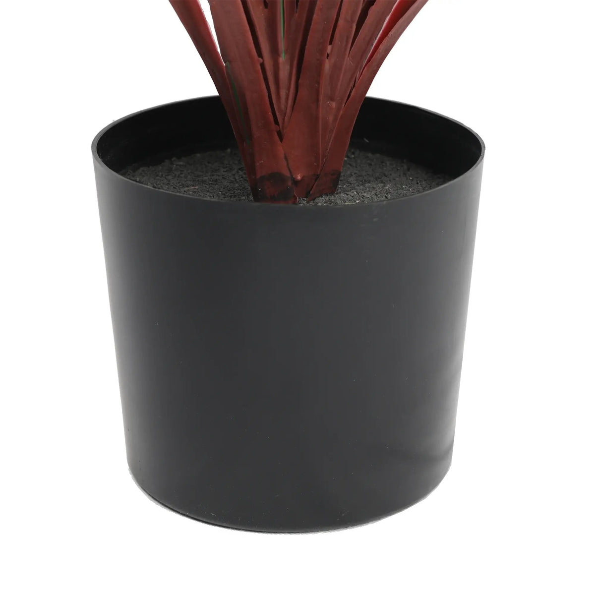 Burgundy Potted Artificial Long Grass (Yucca Grass) 75cm UV Resistant — gallery image