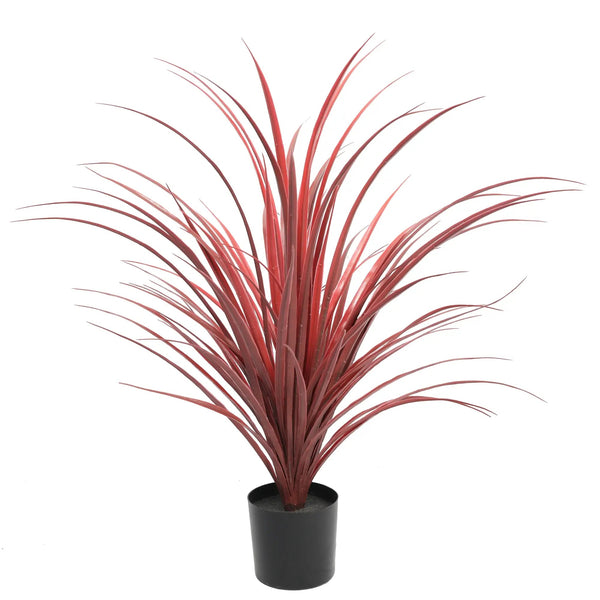 Burgundy Potted Artificial Long Grass (Yucca Grass) 75cm UV Resistant — gallery image 9