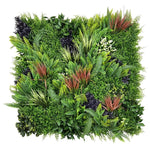 Coastal Canopy artificial green wall panel 1m x 1m, front