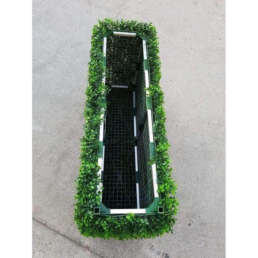 Deluxe Portable Bright Buxus Hedge 100cm x 50cm - UVTEX Certified UV Resistant - Designer Vertical Gardens artificial vertical green wall Portable Hedges
