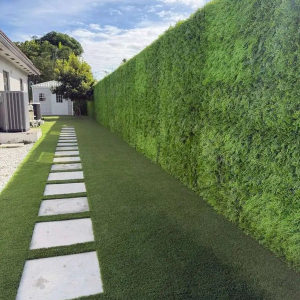 Dense Fern Artificial Green Wall 1m x 1m - UVTEX Certified UV Resistant - image 21