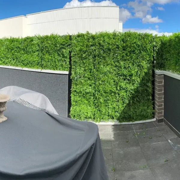 Dense Fern Artificial Green Wall 1m x 1m - UVTEX Certified UV Resistant - image 20