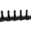 Designer Guard Anti-Climb Fence Spikes - Black Powder Coated (12 Pack, 125cm)