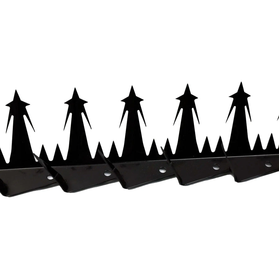 Designer Guard Anti-Climb Fence Spikes - Black Powder Coated (12 Pack, 125cm)