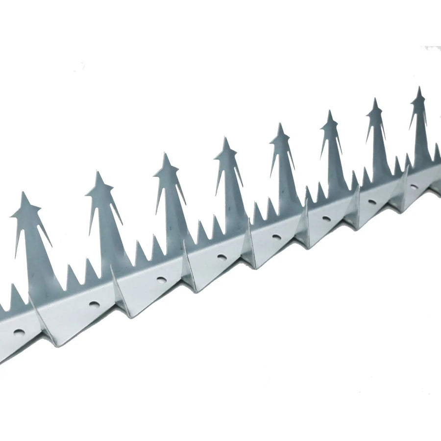 Designer Guard Anti-Climb Fence Spikes - Galvanised Steel (12 Pack, 125cm)
