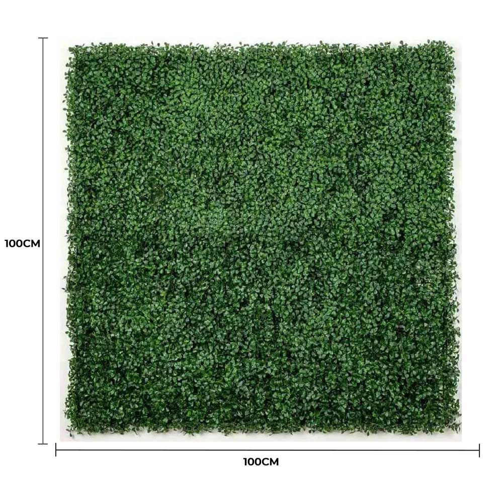 English Boxwood Artificial Hedge Panel 1m x 1m – SGS UV Resistant - Designer Vertical Gardens artificial garden wall plants artificial green wall australia