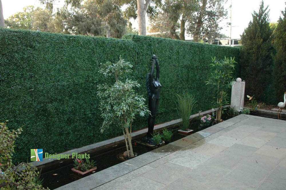 English Boxwood Artificial Hedge Panel 1m x 1m – SGS UV Resistant - Designer Vertical Gardens artificial garden wall plants artificial green wall australia