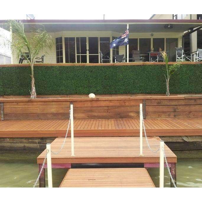English Boxwood Artificial Hedge Panel 1m x 1m – SGS UV Resistant — gallery image