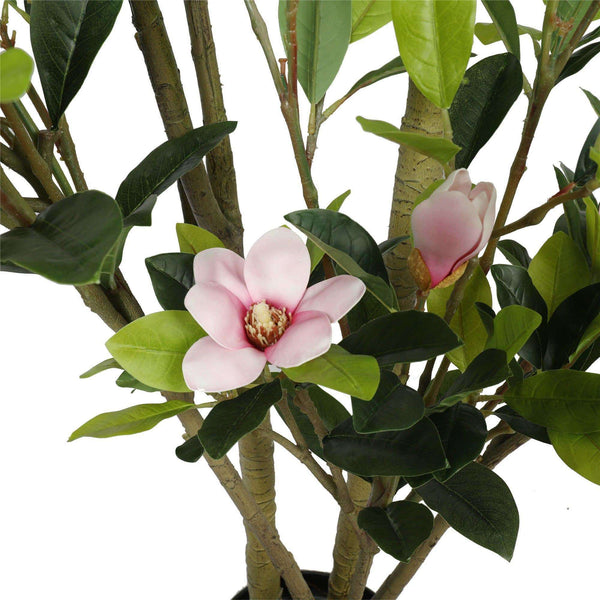 Faux Potted Magnolia Tree with Pink Flowers 250cm - image 2
