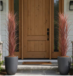 Luxury Burgundy Tall Potted Artificial Grass Plant UV Proof 180cm - detail view