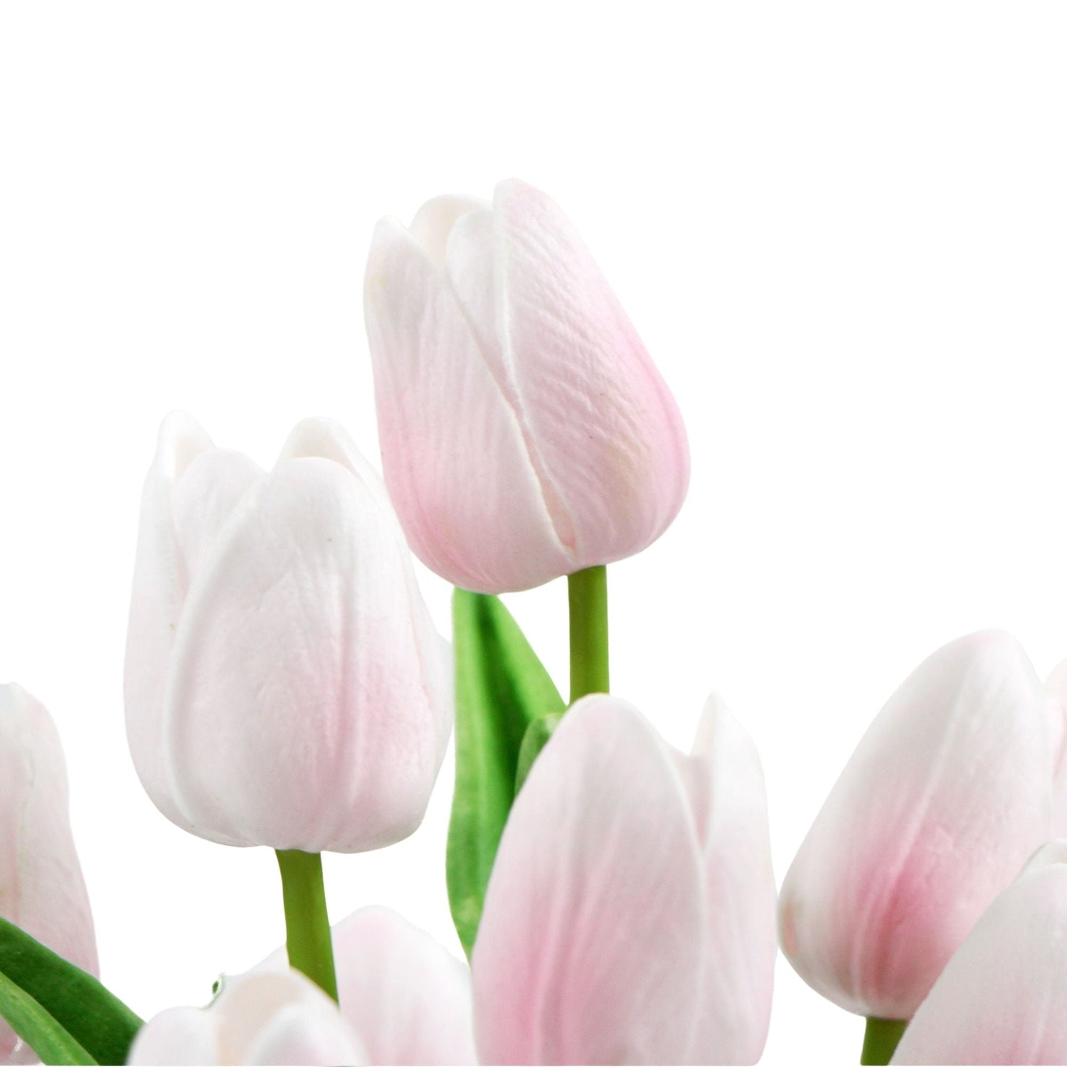 Flowering Pink Artificial Tulip Plant Arrangement With Ceramic Bowl 35cm - Designer Vertical Gardens Artificial Shrubs and Small plants Flowering plants