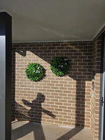 Flowering White Artificial Green Wall Disc UV Resistant 50cm (White Frame) - Designer Vertical Gardens artificial garden wall plants artificial green wall sydney