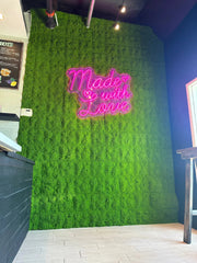 Fresh Natural Green Moss Wall 1m x 1m - UVTEX Certified UV Resistant