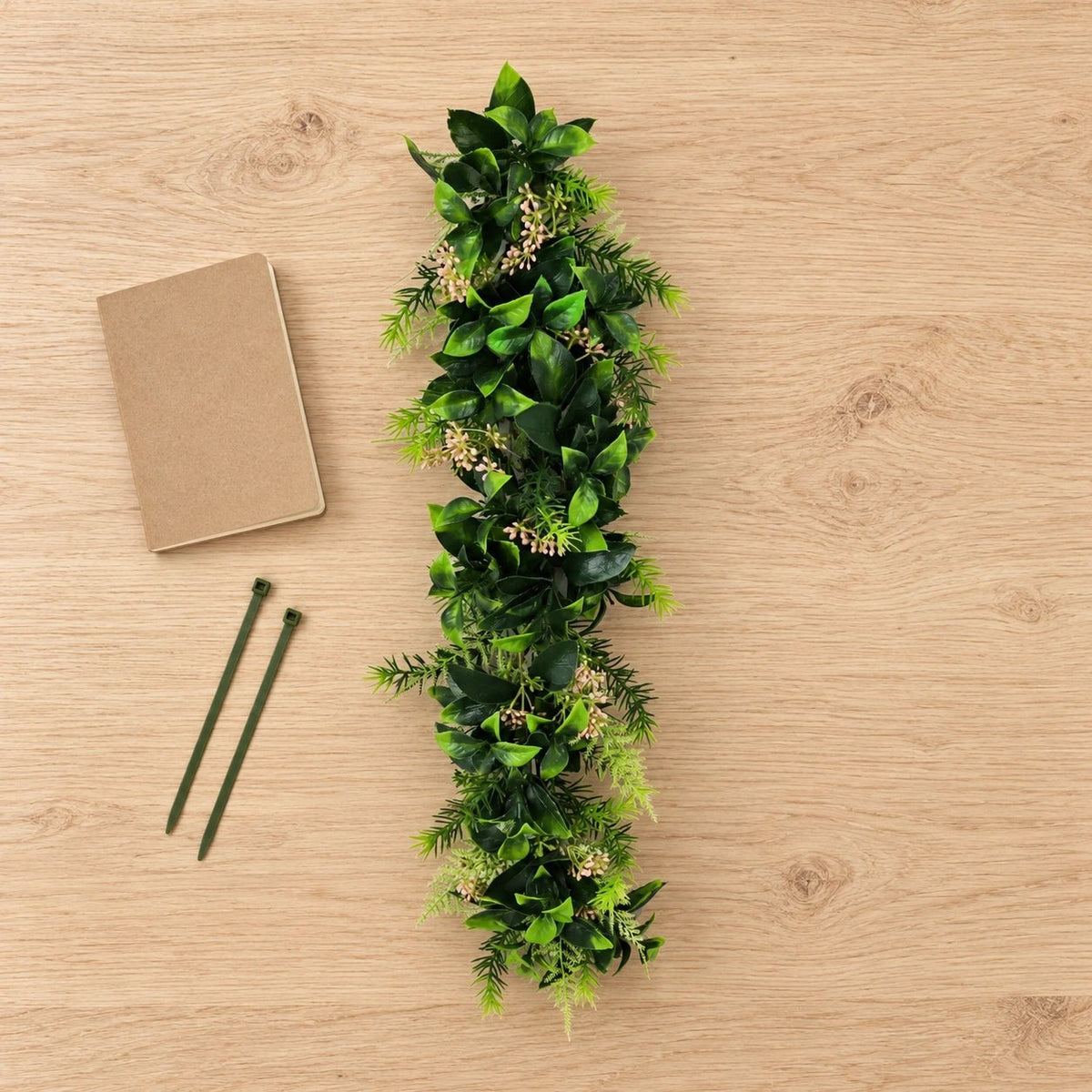 FreshTrail Hanging Extendable Flowering Cedar Vine – Weatherproof 55cm - Designer Vertical Gardens artificial hanging ferns hanging garland