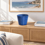 Glossy Blue Garden Pot 25cm - Designer Vertical Gardens Pots