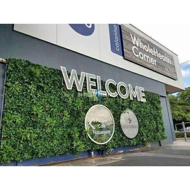 Green Meadows Artificial Vertical Garden / Fake Green Wall 1m x 1m UV Resistant - Designer Vertical Gardens artificial garden wall plants artificial green wall australia