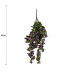 Hanging Artificial Bougainvillea Plant Purple UV Resistant 90cm - Designer Vertical Gardens Stems / Ferns