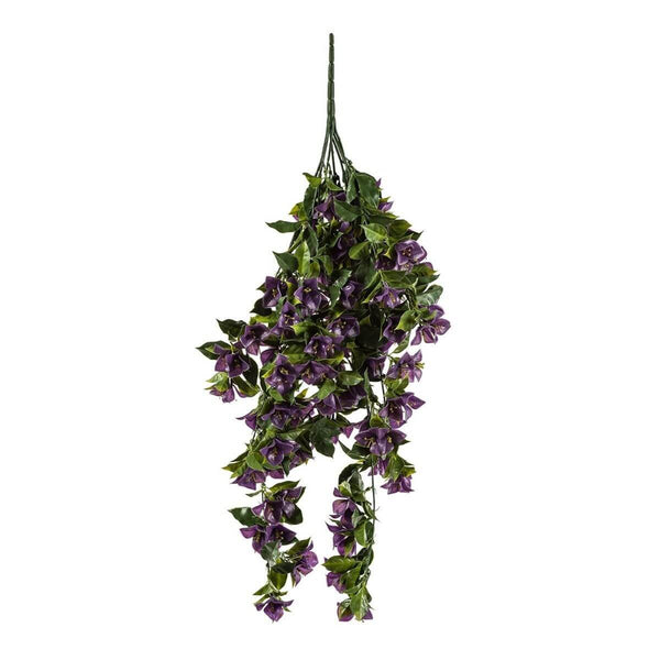 Hanging Artificial Bougainvillea Plant Purple UV Resistant 90cm — gallery image 3