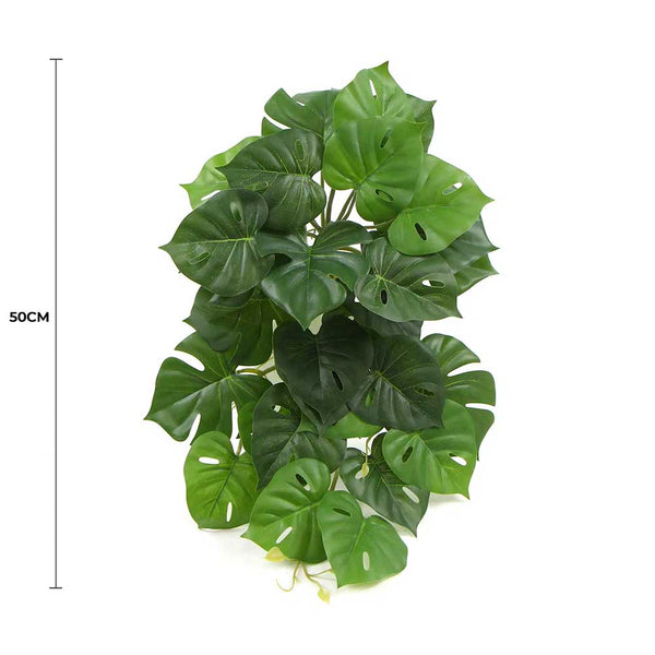Hanging Artificial Monstera Adansonia Plant 50cm — gallery image 10