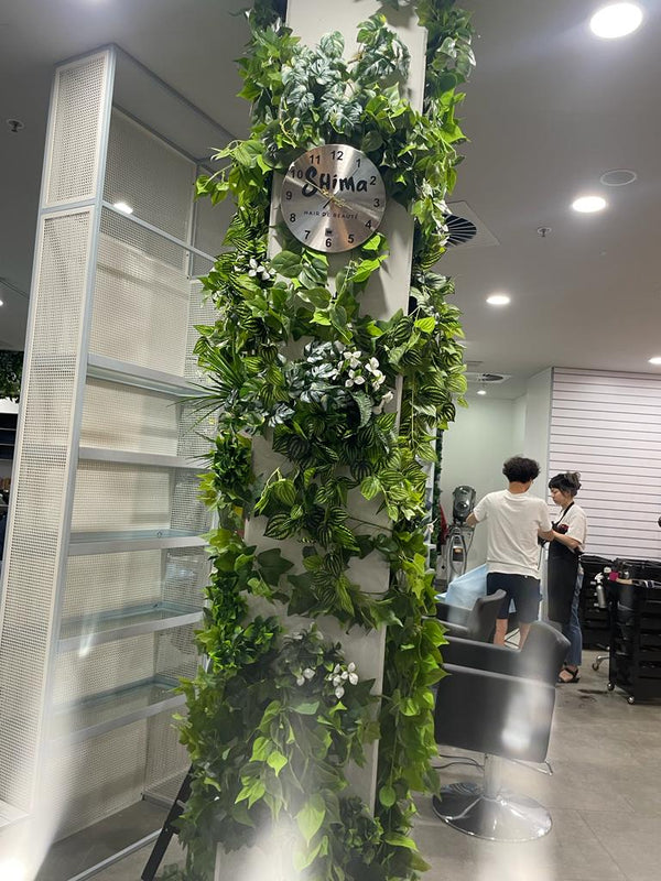 Hanging Artificial Philodendron Bush - 100cm