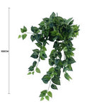 Hanging Artificial Philodendron Bush - 100cm - Designer Vertical Gardens artificial garden wall plants artificial green wall installation